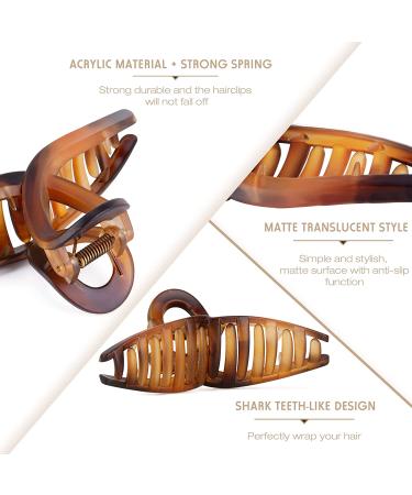 OKBA Large Hair Clips for Women - Matte Hair Claw Clips - Nonslip Strong Hold Jaw Clip - Fashion Hair Styling Accessories - 8 Count (Pack of 1) - Buy Online on GoSupps.com