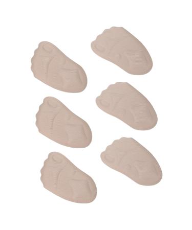 FRCOLOR 3 Pairs Half Size Pad High Heel Inserts Toe Straightener Protector Metatarsal Pads for Men Shoe Non-Slip Mat Men Insoles for Shoes Mens High Heels Mesh Breathable Man Shoe Handle As Shown 12.5X7.5cm