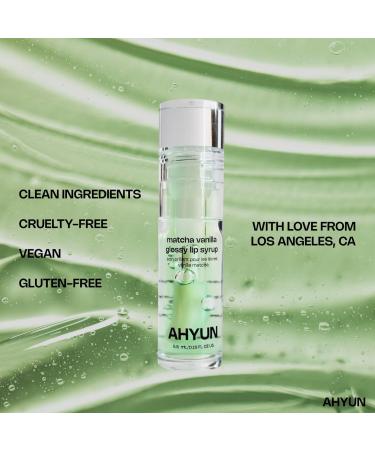 AHYUN Matcha Vanilla Glossy Lip Syrup - Non-sticky Lip Treatment - Clear Lip Gloss - Lip "Oil" - Hydrating and Nourishing for Soft Lips - Fungal Acne Friendly Ingredients - Buy Online on GoSupps.com