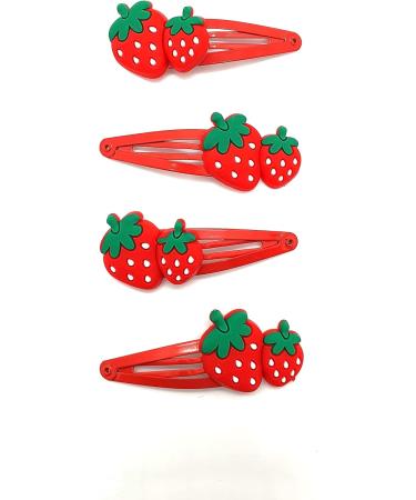 Hair Clips Accessories Girls Snap Hair Clips Cute Hair Clips Kids Hair Clips Metal Hair Clips Baby Toddlers Girl Kids Hair clips (Strawberry Clip Z4CLISTR) - Buy Online on GoSupps.com