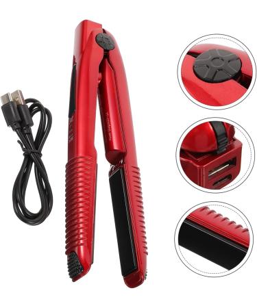 SKISUNO Home Straightener Wireless Small for Curler Battery Cordless Women Hair Styling Men Operated 20X3.5X2.5CM Red - Buy Online on GoSupps.com
