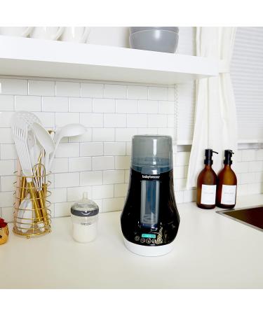 Baby Brezza Electric Baby Bottle Warmer Breast Milk + Baby Food Warmer and Defroster - Universal Fits All Feeding Bottles:Glass Plastic Small Large + Digital Display Black and White - Buy Online on GoSupps.com