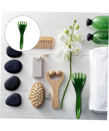 Minkissy 1stk Massage Device - Five Claws Horn Scratching Comb & Acupuncture Pen for Muscle Relief - Antistatic Resin Wax Skin Care Tool (17x5.5cm Green) - Buy Online on GoSupps.com