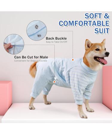 Lelepet One - Divider for Dogs | Medical Protective Suit for Small to Big Dogs | Post-Op Recovery & Wound Protection Pajamas | Blue 2XL XXL - Buy Online on GoSupps.com