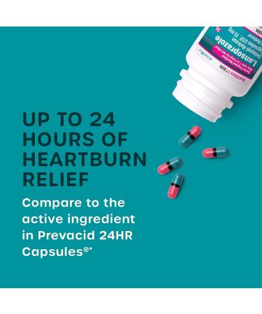 Lansoprazole 15mg 14 Delayed-Release Capsules - Acid Reducer for Frequent Heartburn | HealthCareAisle - Buy Online on GoSupps.com