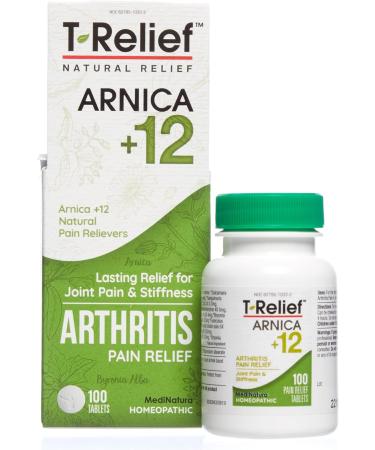 MediNatura T-Relief Arnica +12 Natural Arthritis Pain Relief 100ct Tablets and 2oz Cream Bundle - Buy Online on GoSupps.com