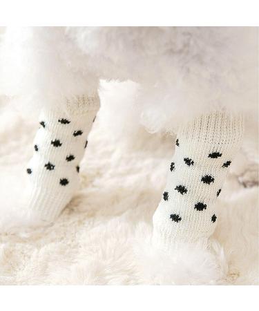 BAOFUYA 4Pcs Dog Leg Warmers Cute Polka Dot Dog Elbow Protector Knitted Pet Leg Warmers Elastic Pet Leg Hock Protectors for Cold Weather S - Buy Online on GoSupps.com