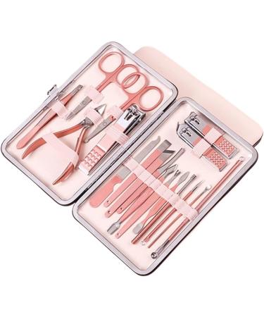 Nail Clippers Rose Gold 18 Piece Diagonal Exfoliating Stainless Steel Manicure Set Household Ear Spoon Scissors for - Buy Online on GoSupps.com