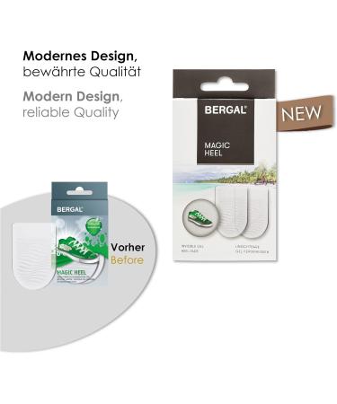 Shop Bergal Magic Heel Silicone Inserts - Relief for Heel Spurs Tendons & Joints | Self-Adhesive Reusable Gel Pillows for Sneakers & Flat Shoes | One Size 42-46 EU - International Shipping - Buy Online on GoSupps.com