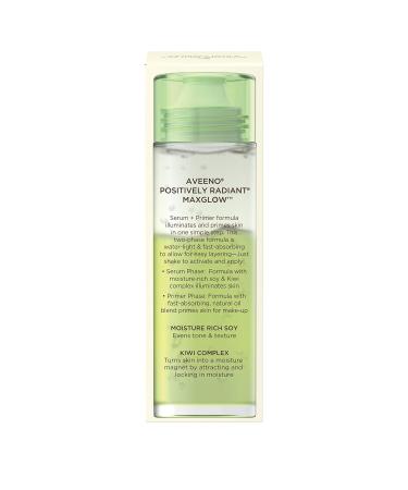 Aveeno Positively Radiant MaxGlow Hydrating Face Serum + Primer 1.5 fl. oz - Buy Online on GoSupps.com