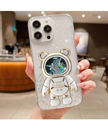 Rnrieyta Bear Astronaut Case for iPhone 6s/6 - Cute Glitter Protective Cover with Kickstand - Buy Online on GoSupps.com
