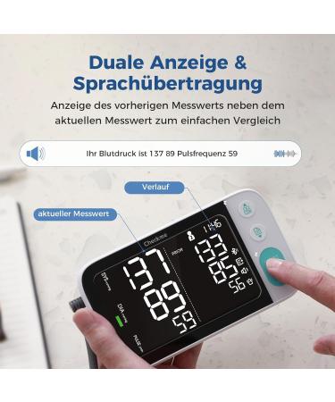 Checkme Bluetooth Blood Pressure Monitor - Digital Upper Arm Cuff for Pregnant Women & Diabetics | Arrhythmia & Pulse Detection | iOS/Android App Compatible | 22-45cm Black - Buy Online on GoSupps.com