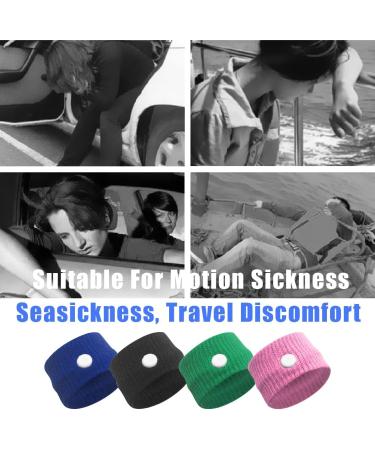 Tipri Acupressure Bracelet - 4 Pairs for Adults & Kids | Anti-Nausea Relief for Pregnancy Travel & Motion Sickness | 4 Colors Available - Buy Online on GoSupps.com