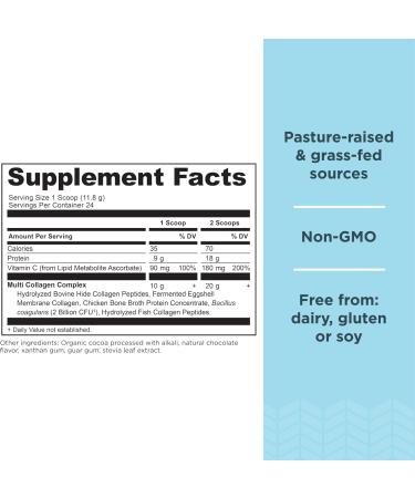 Ancient Nutrition Multi Collagen Protein Powder Vanilla 24 Servings + Multi Collagen Protein Powder Chocolate 24 Servings - Buy Online on GoSupps.com