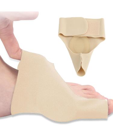 ZJchao Big Toe Straightener & Bunion Relief Sleeve for Men & Women - Skin Color Easy to Use Durable SEBS Lining (Left Foot - Buy Online on GoSupps.com
