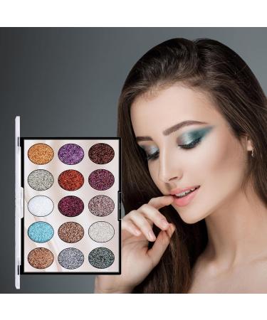 15 Eyeshadow Palette | Shimmer Makeup Palette Set - High Pigmented Eye Shadow Powder Eye Makeup Kit for Girls and Women Rundaotong A:01 - Buy Online on GoSupps.com