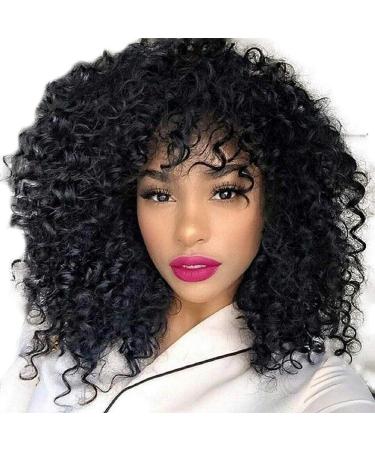 Afro Wig Women Black Cosplay Curly Long Hair Long Party Curly Synthetic Wavy 50s 60s 80s 70s Hair