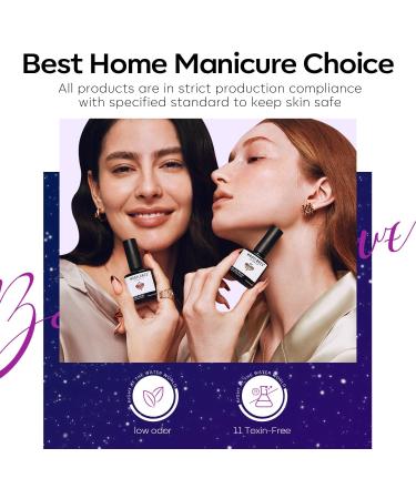 Modelones Gel Nail Polish 6 Colors Cat Eye Black Purple Blue Glitter Gel Polish Fall Winter Dark Blue Nail Gel with Magnet Soak Off Led Nail Art DIY Salon Gifts For Women Girl Black Dark Blue - Buy Online on GoSupps.com