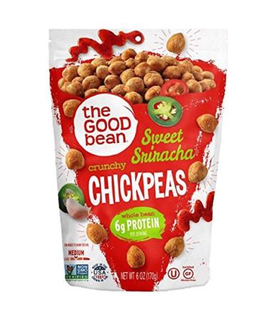 The Good Bean Crunchy Chickpeas Snacks, Sweet Sriracha , 6 Ounce
