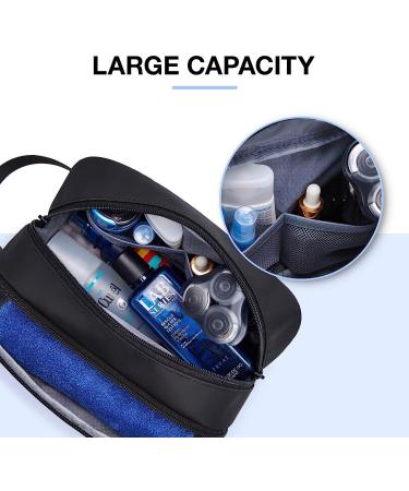 BAGSMART Men's Travel Toiletry Organizer - Water Resistant Hanging Dopp Kit/Shaving Bag - Black-Medium - Buy Online on GoSupps.com
