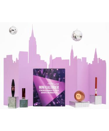 Maybelline New York Mini Advent Calendar 2023 | NYC Nights Beauty Gift with 5 Cosmetics | Perfect Women's Makeup Advent Calendar - Buy Online on GoSupps.com