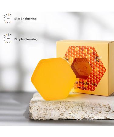 Buy Serlium 2Pcs Face & Body Honey Propolis Soap Bar - Repair Skin & Achieve Radiant Softness | International Shipping Available - Buy Online on GoSupps.com