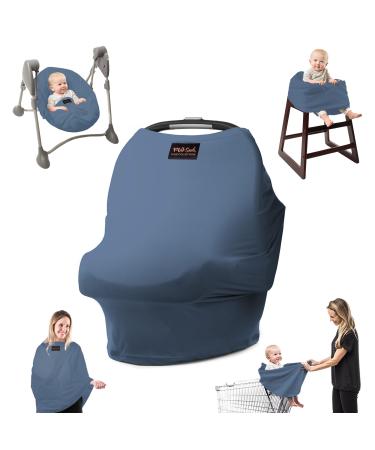 MILK SNOB Original 5-in-1 Luxe reference-multifunctional baby carrier with breastfeeding top function |Still towel for on the go stroller sun protection reference for baby seats etc. (Ocean Blue) Meerblau - Buy Online on GoSupps.com