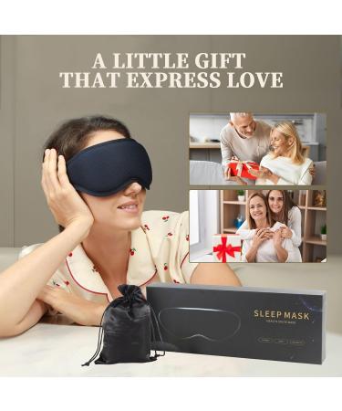 HONGJING 3D Sleep Mask Set - Zero Eye Pressure Blackout Eye Cover for Travel | Perfect Gift for Men & Women - Buy Online on GoSupps.com