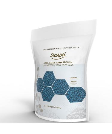 Starpil Blue Hard Wax Beads 1000g - Stripless Wax Beans Refill for Hair Removal - Professional Low Temperature Film Wax - 2.2lb Bag - Buy Online on GoSupps.com