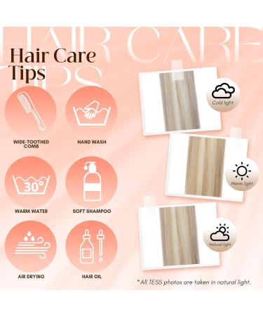 TESS Claw Clip in Ponytail Hair Extensions 26 Inches Straight Ponytail Extension Ash Blonde Balayage Hair Extensions Clip in Ponytail Blond for Women 150g - Buy Online on GoSupps.com