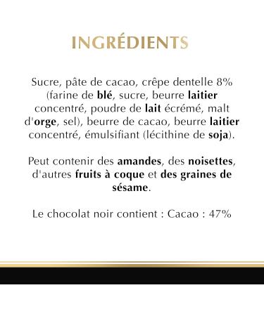 Lindt - EXCELLENCE Lace Glitter Tablet - Dark Chocolate 100g - Buy Online on GoSupps.com