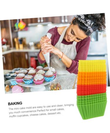 Zerodeko 20pcs Baking Mold Silicone Molds Reusable Baking Cases Tray Mold Muffin Baking Cups Cake Egg Tart - Buy Online on GoSupps.com