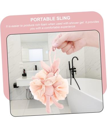 Housoutil Bath Mesh Sponge Body Scrubber Loofah Bathing Accessory Mesh Pouf Bath Sponge Cleaning Sponges for Household Use Exfoliating Bath Sponge Pink Portable Pe Tub Child - Buy Online on GoSupps.com