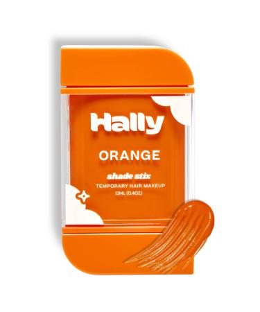 HALLY Shade Stix | Orange | Temporary Hair Color for Kids & Adults | Ditch Messy Hair Spray Paint  Chalk  Wax & Gel | One-Day  Wash-Out Hair Dye | Washable & Safe | Orange Hair Makeup for Boys & Girls