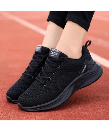 Rytejfes Black Paint Women's Shoes - Stylish Wedge Heel Sneakers & Slip-On Comfort | 80s Inspired Gymnastics Footwear | Size 40 EU - Buy Online on GoSupps.com