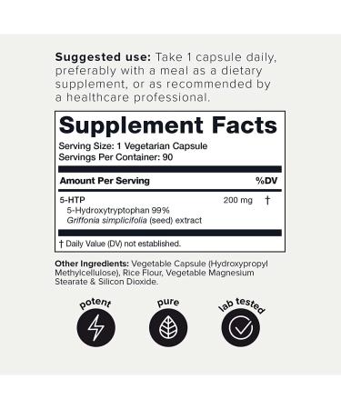 Toniiq 5HTP Ultra High Strength - 90 Capsules for Serotonin & Sleep Support - Buy Online on GoSupps.com