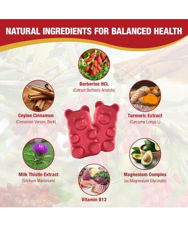 Yikecao 2000mg Berberine Gummies with Ceylon Cinnamon Organic Berberine HCL Supplement for Women & Men Sugar Free Vegan Non-GMO Gluten-Free Raspberry Flavor-60 Count - Buy Online on GoSupps.com