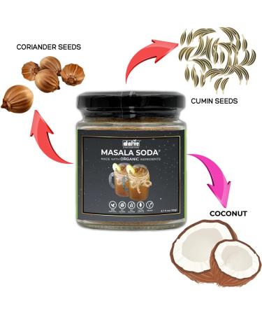  d alive Masala Soda Instant Drink Premix Sugar-free 100% Natural Ultra-Low Gi Vegan Diabetes and Keto-friendly No Emulsifier and Tasty Packed in Glass Jars (3.8 Oz) - Buy Online on GoSupps.com