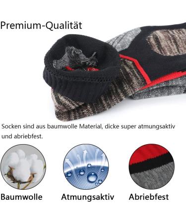 JTEG Unisex Ski Socks - Thermo Knee Socks for Winter Sports | 2 Pairs Red-Orange for Men Women & Kids - Buy Online on GoSupps.com