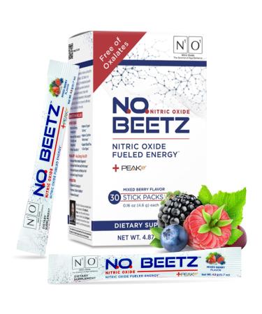 N.O. Beetz Nitric Oxide Supplement | Enhance Hydration Cellular Energy & Nitric Oxide Production | Beet Benefits without The Taste | Flavorful & Fresh | 30 Servings