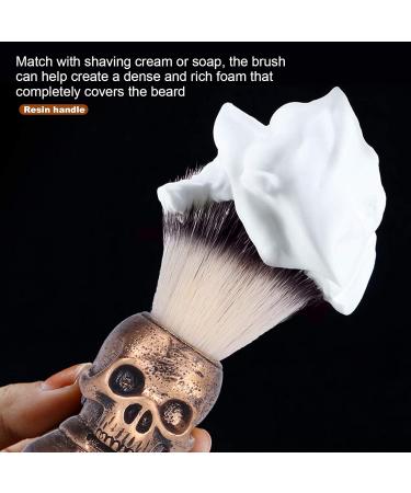 Unique Skull Vintage Handle Shaving Brush for Men Effortless Lathering & Stylish Grooming - Buy Online on GoSupps.com