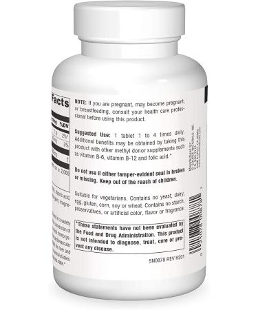 Buy Source Naturals TMG Trimethylglycine 750 mg - 240 Tablets | Best Price & High Quality - Buy Online on GoSupps.com