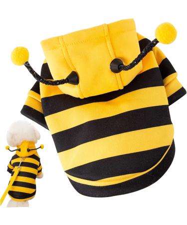 Funny Bumblebee Dog Costume - Cute Hoodie for Puppies | Christmas Pet Clothing - Buy Online on GoSupps.com