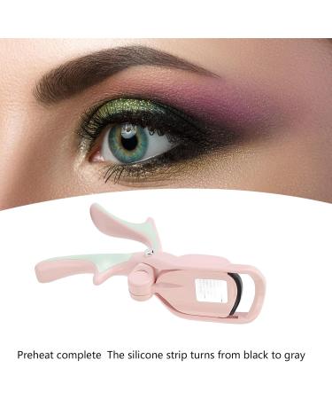 Qukaim Heated Eyelash Curlers Heated Eyelash Curlers Smart Electric 3 Temperature Settings Portable Rechargeable Eye Lashes Curling Tool Pink - Buy Online on GoSupps.com