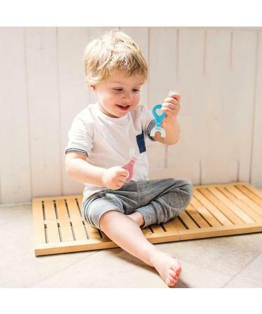 Buy Aunye U-Shape Children Toothbrush - 360 Oral Care Food Grade Silicone Portable - Blue B - Buy Online on GoSupps.com