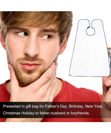 1pcs Beard Bib Beard Apron Beard Catcher Portable Beard Shaving Bib with 2 Suction Cups Beard Trimming Apron Beard Shaving Bib Facial Hair Apron Shave Cape Stubble Catcher Trimming Cutting Care Tools - Buy Online on GoSupps.com