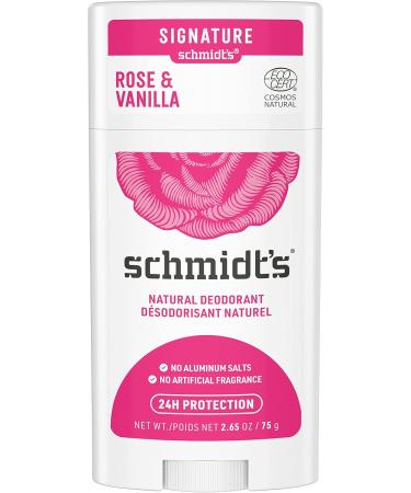  Schmidt's Schmidt's Natural Origin Deodorant Stick Pink and Vanilla 24h Efficacy Certified Vegan 75g + Bergamot and Lime Signature Deodorant Stick Dermatologically Tested 75 g - Buy Online on GoSupps.com