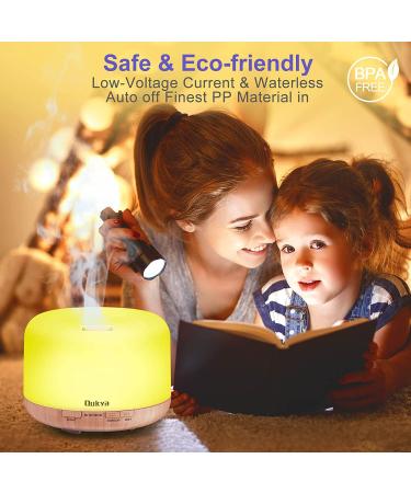 Dukya 500ml Essential Oil Diffuser - 5 in 1 Ultrasonic Aromatherapy Humidifier with Timer and Auto-Off Safety Switch - Buy Online on GoSupps.com