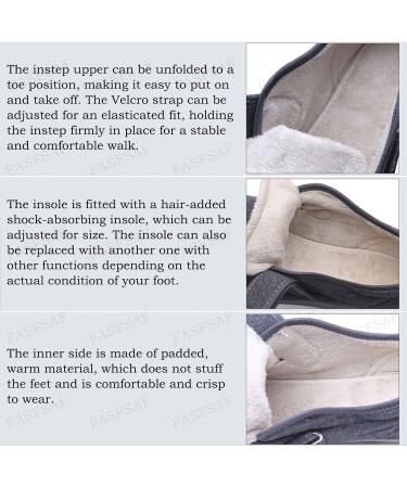 Men's Diabetic Swollen Feet Shoes - Wide Width, Adjustable, Non-Slip Walking Casual Shoes (Gray, Size 46) - Buy Online on GoSupps.com
