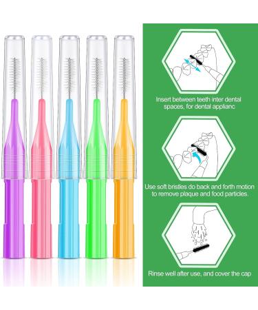 250 Pieces Interdental Brush Tooth Floss Dental Flosser - Oral Hygiene Tool for Teeth Cleaning - Soft Dental Picks Refill - Fresh Color - Buy Online on GoSupps.com